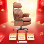Ghế Chủ Tịch Massage da bò chỉnh điện VBOSS - V22