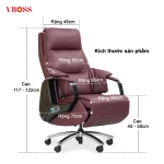 Ghế Giám Đốc da bò Massage chỉnh điện VBOSS - V21