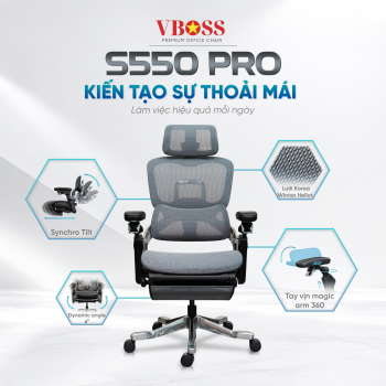 GHẾ CÔNG THÁI HỌC CAO CẤP S550 PRO