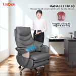 Ghế Lãnh Đạo da bò Massage chỉnh điện VBOSS - V17