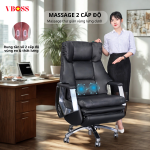 Ghế Giám Đốc da bò Massage chỉnh điện VBOSS - V18