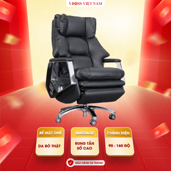 Ghế Giám Đốc da bò Massage chỉnh điện VBOSS - V18