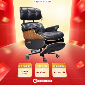 Ghế Chủ Tịch da bò chỉnh điện VBOSS - V19