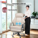 Ghế Giám Đốc da bò Massage chỉnh điện VBOSS - V20