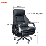 Ghế Giám Đốc da bò Massage chỉnh điện VBOSS - V20
